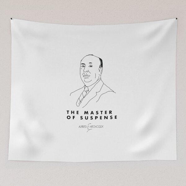 Item preview, THE MASTER OF SUSPENSE - alfred hitchcock - Portrait - Minimalist designed and sold by Tropical Blood.