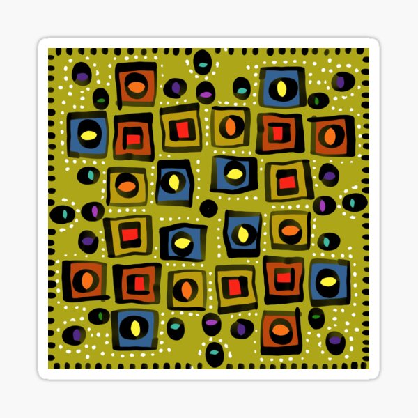 Item preview, Olive loves Squares designed and sold by Langfordcraft.