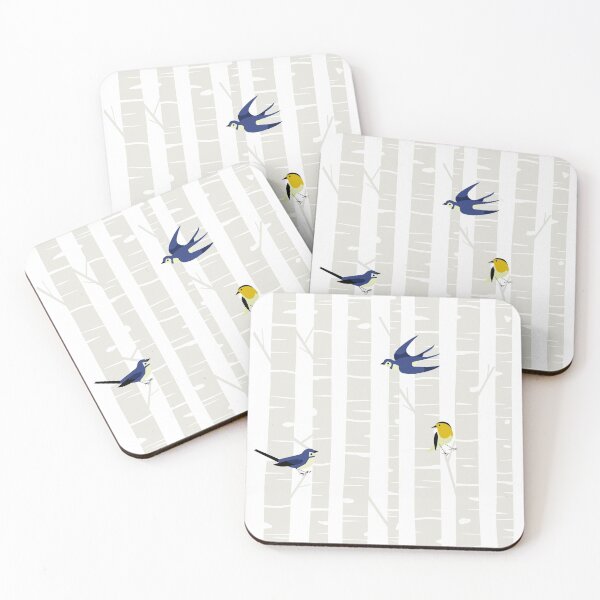 Item preview, Birches and Birds designed and sold by mrosecreativeco.