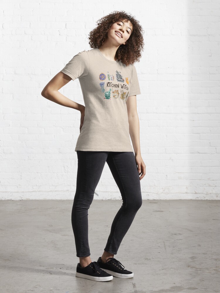 Alternate view of Kitchen Witch Emblem Essential T-Shirt