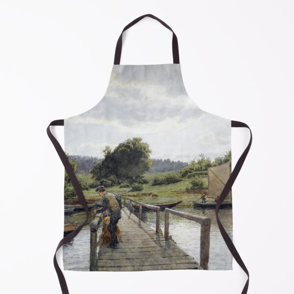 Item preview, Fishing at Sølvkronen - Hans Gude - 1900 designed and sold by CJET.