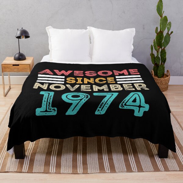 Item preview, Retro Vintage 46th Birthday - Awesome Since November 1974 designed and sold by meedTee.