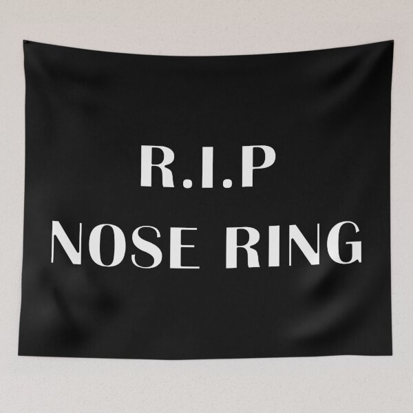 Item preview, I have a nose ring RIP (Rest in peace) nose ring black and white designed and sold by Deegital18.