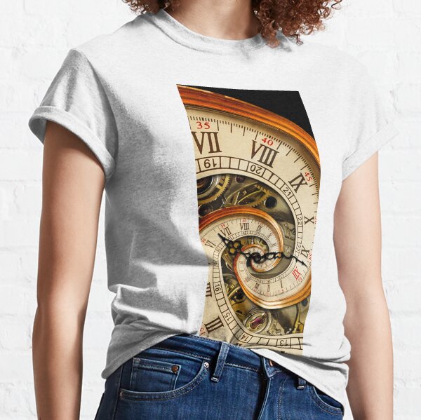 The Clock of the Spiral Whirlpool of Time. Classic T-Shirt