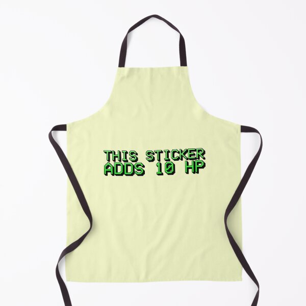 Item preview, This Sticker Adds 10 HP Gamer Joke Funny Green designed and sold by sharedipmemes.