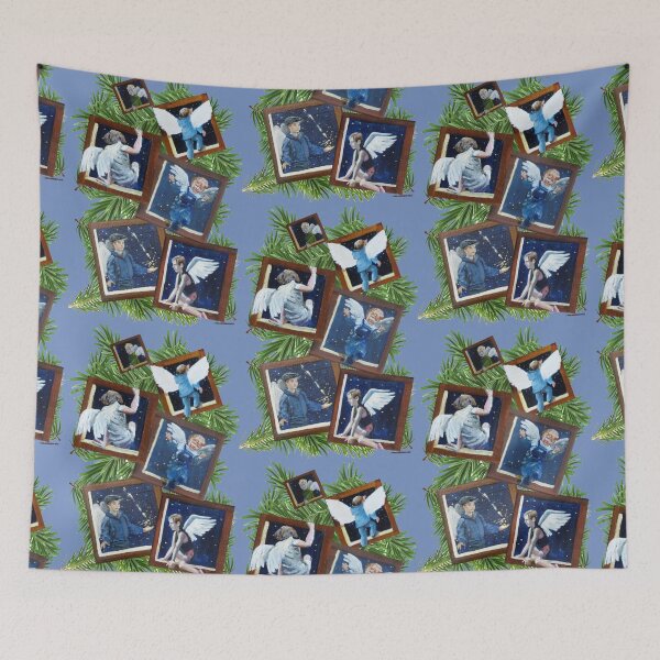 Item preview, Blue Christmas angels designed and sold by CamphuijsenArt.