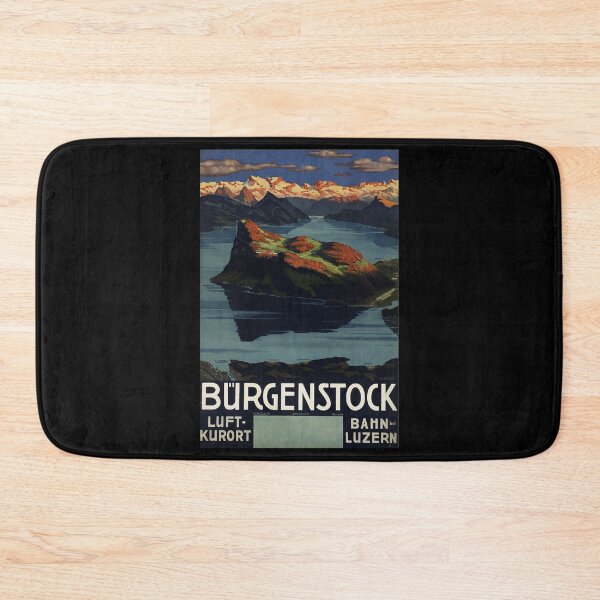 Item preview, Guergenstock retro poster designed and sold by CorasPosters.