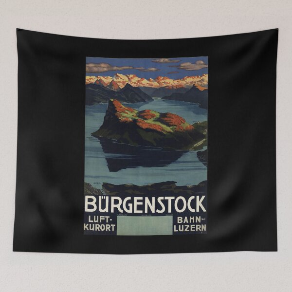 Item preview, Guergenstock retro poster designed and sold by CorasPosters.