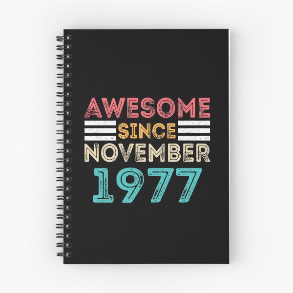 Item preview, Retro Vintage 43rd Birthday - Awesome Since November 1977 designed and sold by meedTee.