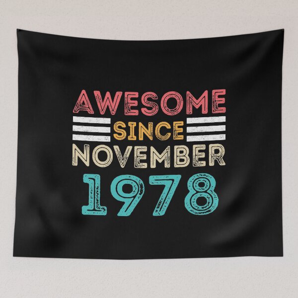 Item preview, Retro Vintage 42nd Birthday - Awesome Since November 1978 designed and sold by meedTee.