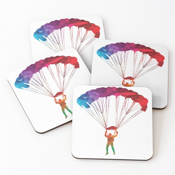 Item preview, Colorful Parachuter - Skydiving Apparel designed and sold by SkydiveApparel.