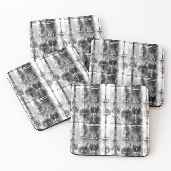 Item preview, Black and White Tie-Dye Plaid designed and sold by Carolina Diaz.