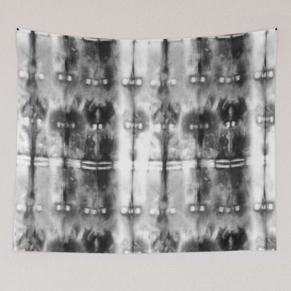 Item preview, Black and White Tie-Dye Plaid designed and sold by Carolina Diaz.
