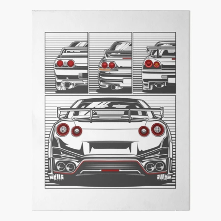 Nissan GTR Skyline Twins Rear view Street racing Poster -  Portugal