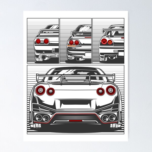 Nissan GT-R Vision Skyline Concept Poster Print