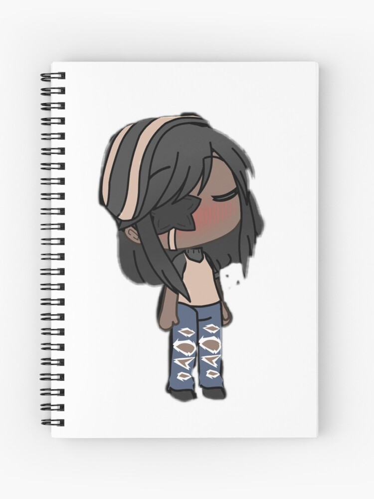 Cute Anime Girl - Gacha Edit | Spiral Notebook