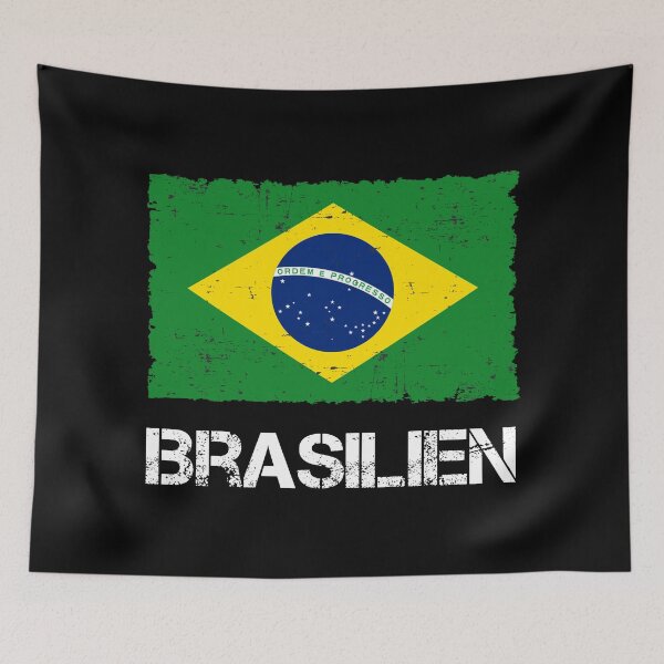 Item preview, Brazil flag vintage used look designed and sold by Argentini.
