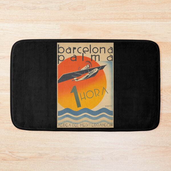 Item preview, Barcelona Palma retro poster designed and sold by CorasPosters.