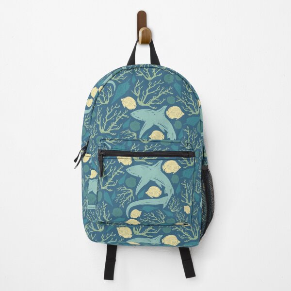 Item preview, Underwater Kingdom Fantasy Art - Blue Sharks designed and sold by MoonDweller.
