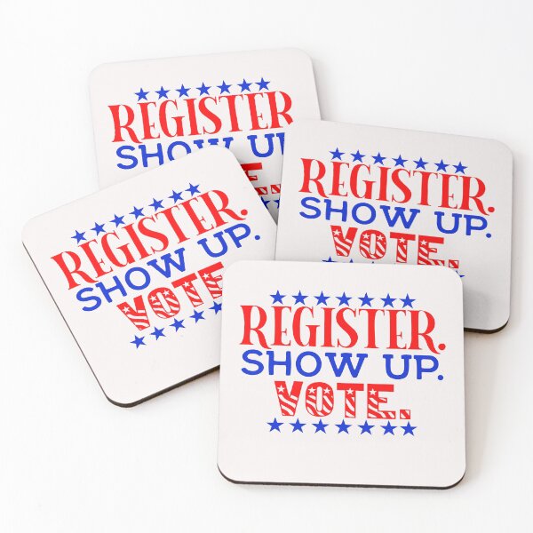 Item preview, Register. show up. vote designed and sold by fra02.