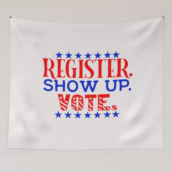 Item preview, Register. show up. vote designed and sold by fra02.