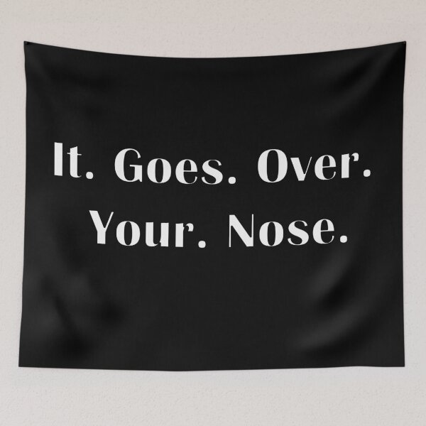 Item preview, It goes over your nose Black and White designed and sold by Deegital18.
