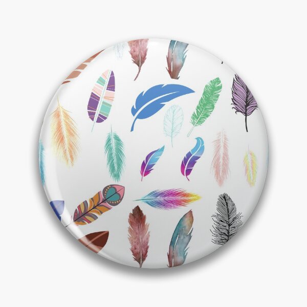 Item preview, colorful feather pattern  designed and sold by remonss.