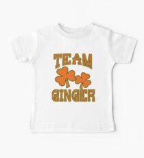 Team Ginger with Shamrocks Baby Tee