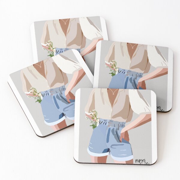 Item preview, White Shirt, Jean Shorts, Flowers Aesthetic designed and sold by piperdooley.