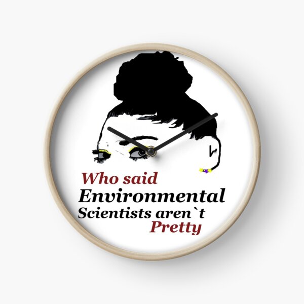 Pretty Environmental Scientist Beauty and Brains Clock