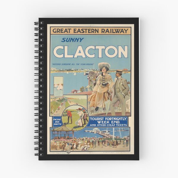 Item preview, Clacton retro poster designed and sold by CorasPosters.