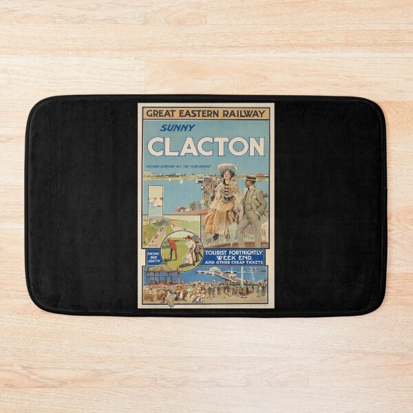 Item preview, Clacton retro poster designed and sold by CorasPosters.