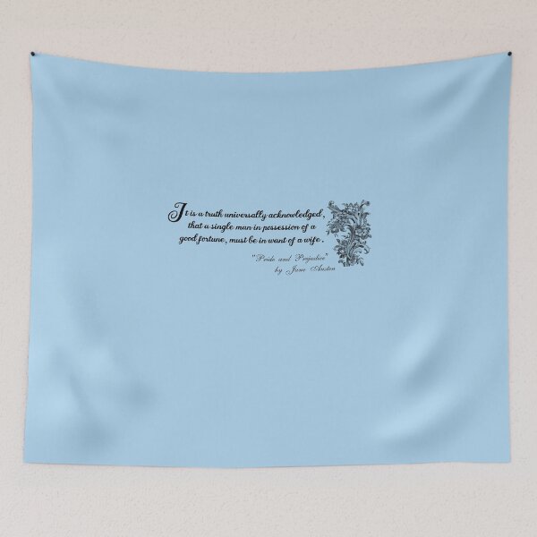 Item preview, It Is a Truth Universally Acknowledged... Pride and Prejudice - Jane Austen designed and sold by TheresaSapphire.
