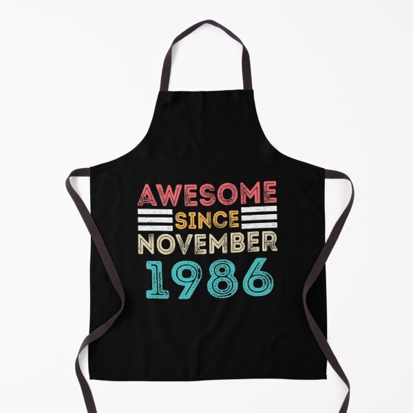 Item preview, Retro Vintage 34th Birthday - Awesome Since November 1986 designed and sold by meedTee.
