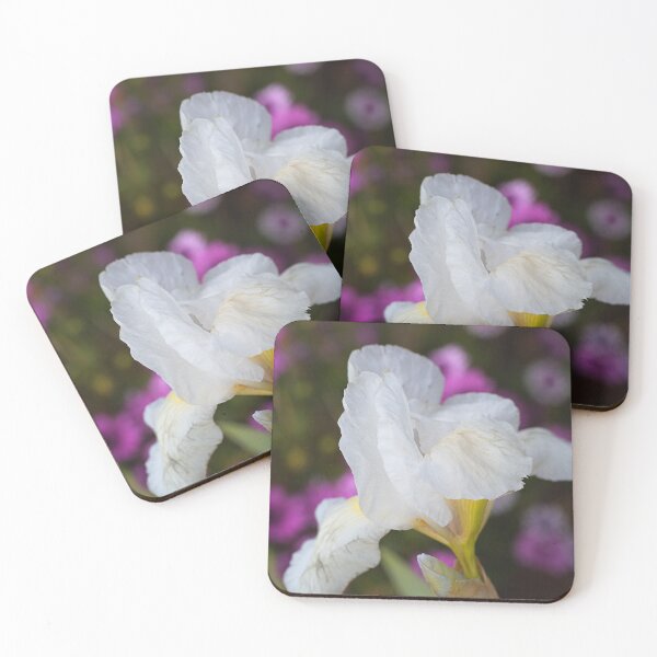 Item preview, Small White Iris In Bloom designed and sold by Joy Watson - Natural Light Photography .