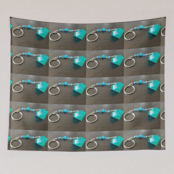 Item preview, Blue Glow Gem Keychain designed and sold by Taranodongirl7.