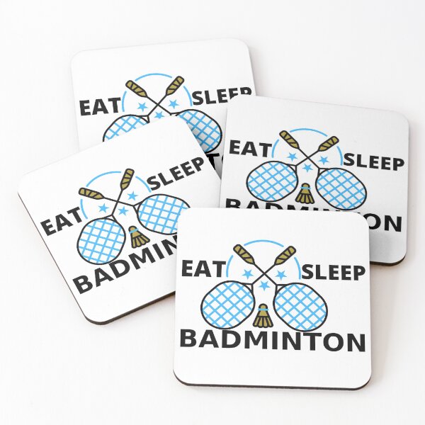 Item preview, Eat sleep badminton(white) designed and sold by cute105.