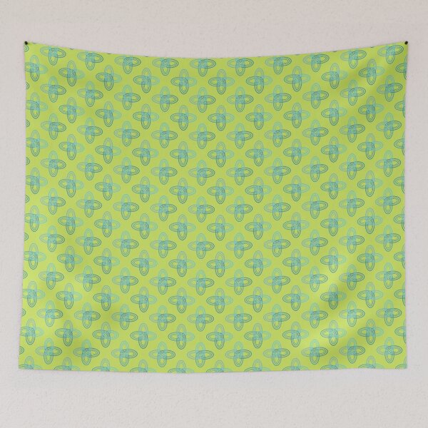 Item preview, Summer floral pattern in light green and sky blue designed and sold by Pattern-ify.