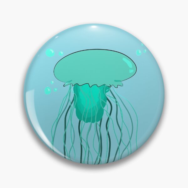 Item preview, Green Blue Jellyfish designed and sold by phantomflame03.