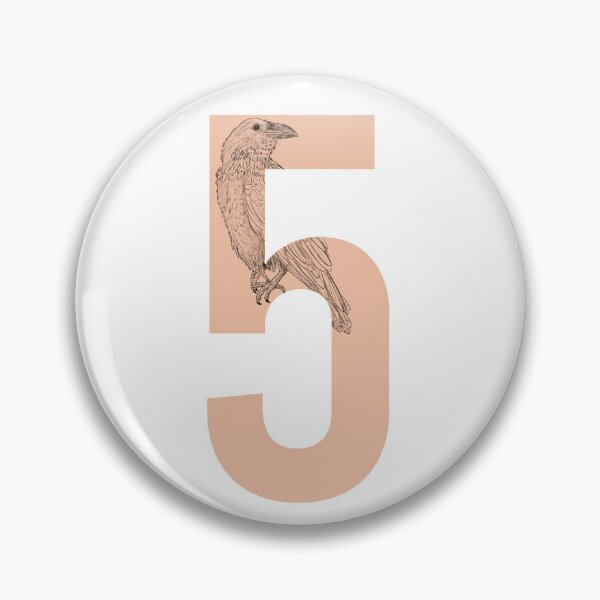 Item preview, Type 5 Crow or Raven Enneagram Peach designed and sold by Zeitgeist-.