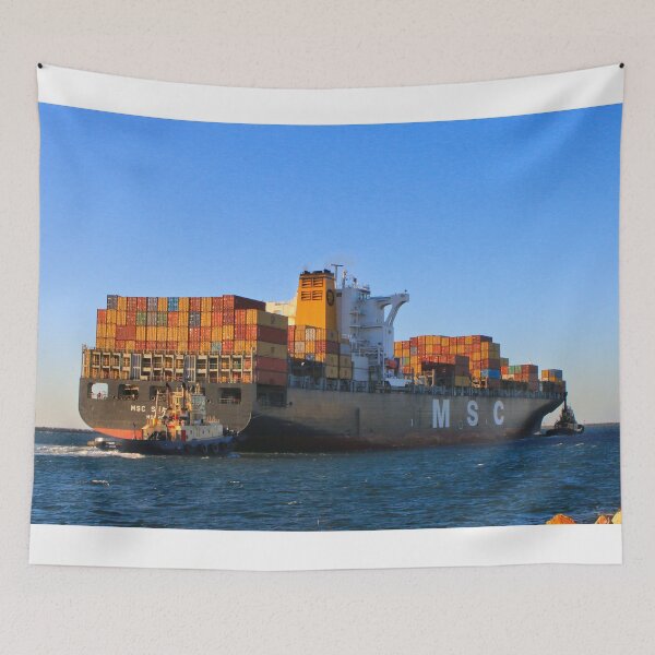 Item preview, Container ship and tugs: MSC Shanghai designed and sold by FranWest.
