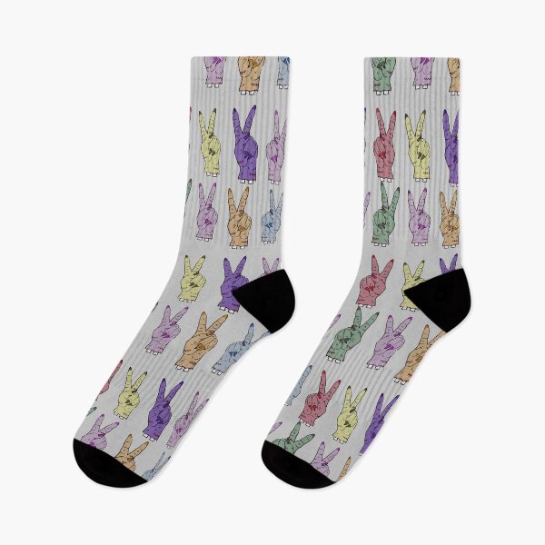 Item preview, Multi coloured zombie peace sign designed and sold by MeliCollective.