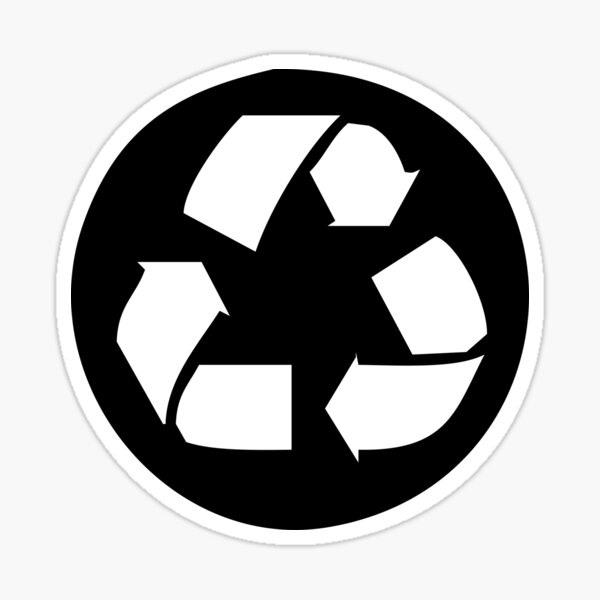 Trash and Recycle Symbol Sticker Decal Various Sizes! Home Office School