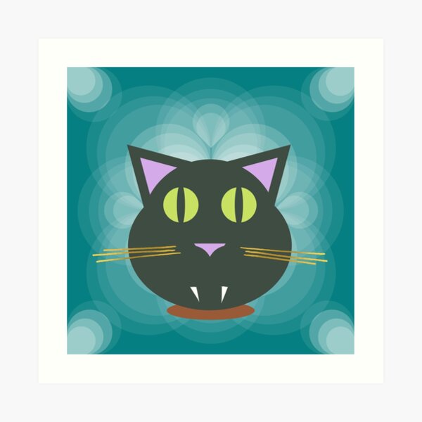 Black Cat Art Print