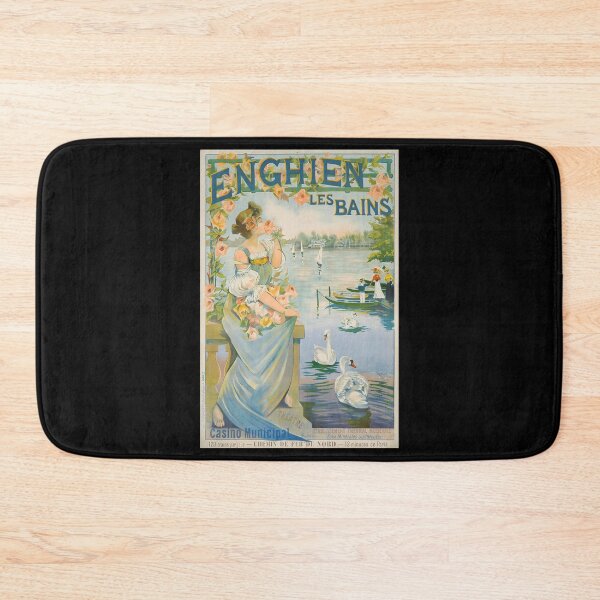 Item preview, Enghien les Bains retro poster designed and sold by CorasPosters.