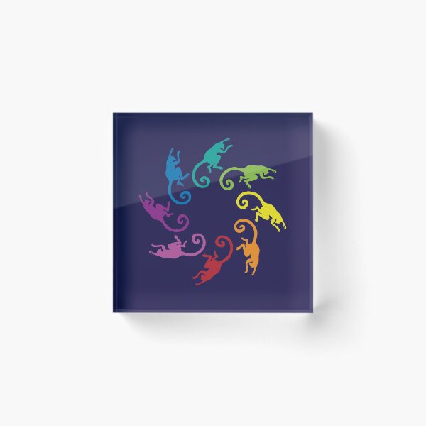 Item preview, Color: Lemur Rainbow Pinwheel designed and sold by Peppermint Narwhal.