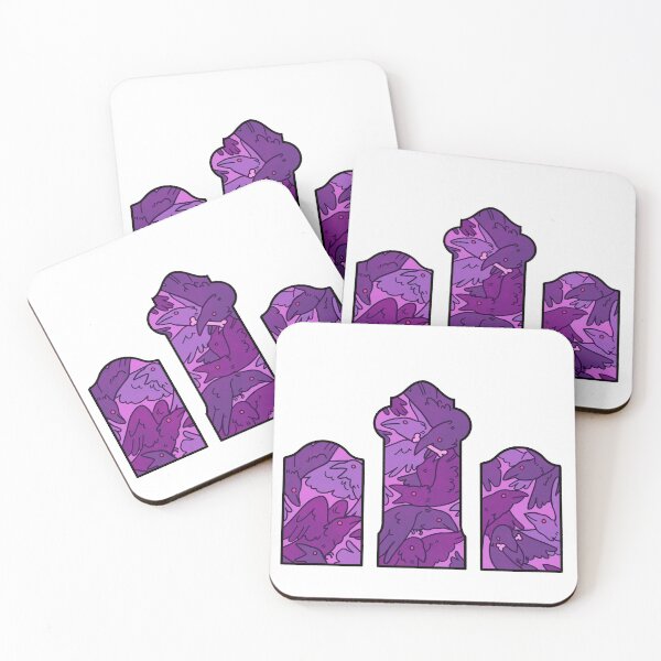 Item preview, Tombstone Triptych of Ravens designed and sold by CatieDo.