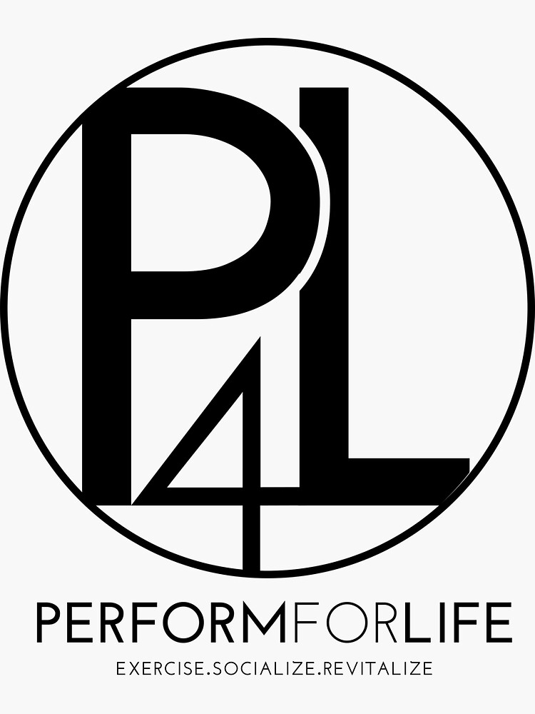"P4L Black Logo" Sticker for Sale by performforlife | Redbubble