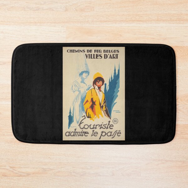 Item preview, Chemins des Fers Belges retro poster designed and sold by CorasPosters.