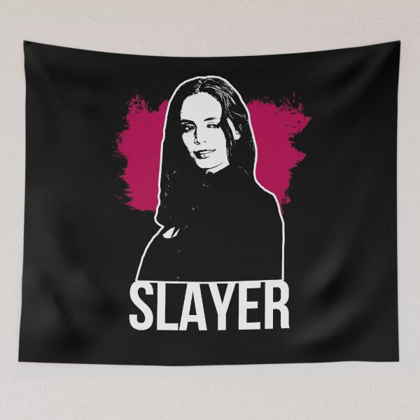 Artikelvorschau, Faith the Slayer - Weinrot mit weißem Text (BtVS) entworfen und verkauft von Vixetches.